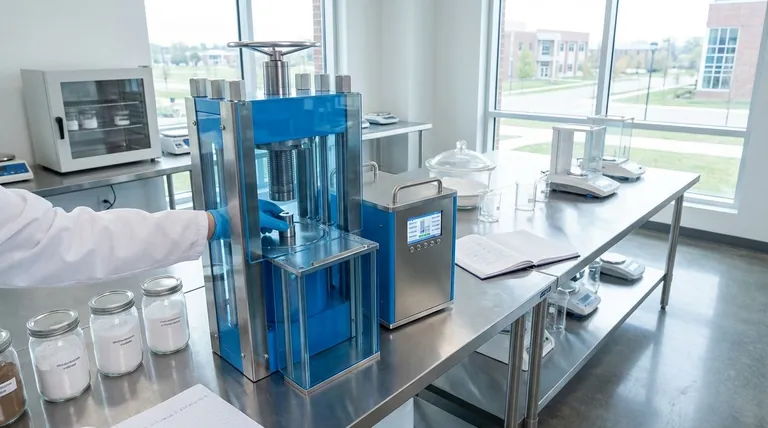 Qual é o propósito de usar uma prensa uniaxial para preparar pastilhas de eletrólito sólido separador? Obter Amostras Densas e Padronizadas para Testes de Bateria Confiáveis