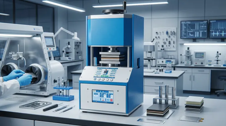 Qual è il ruolo di una pressa riscaldata nella fabbricazione di batterie all-solid-state multistrato? Ottenere un'adesione senza interruzioni degli strati per prestazioni superiori