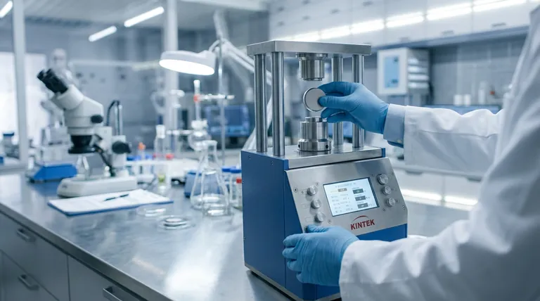 全固体電池の性能向上にラボプレスを使用する根本原理は何ですか? イオントランスポートの最大化