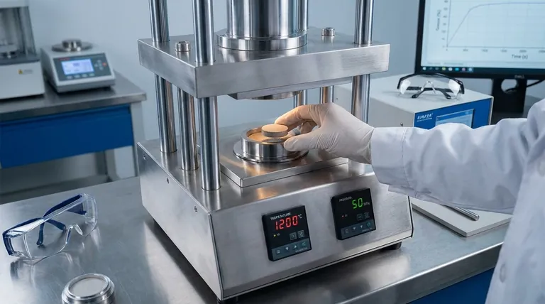 In che modo il processo all'interno di un forno a pressa a caldo migliora la conduttività ionica di alcuni materiali elettrolitici?