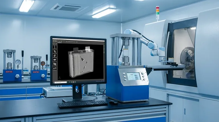 全固体電池の組立におけるプレス工程の有効性を非破壊で評価するにはどうすればよいですか? X線CTで電池の内部を確認しましょう