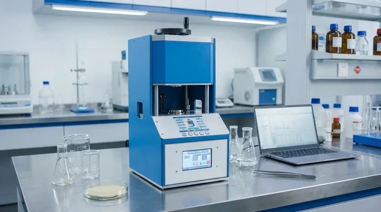 加熱された実験用プレスは、複合固体電解質の準備にどのように使用されますか?高密度で導電性の膜をエンジニアリングする