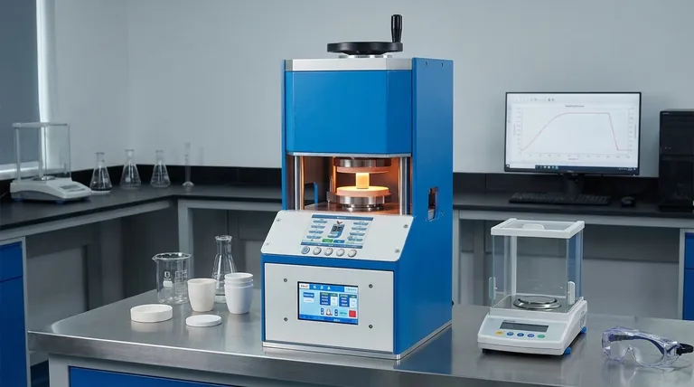 Quali sono i vantaggi dell'utilizzo di una pressa da laboratorio riscaldata per la sinterizzazione degli elettroliti NASICON? Raggiungere maggiore densità e conducibilità