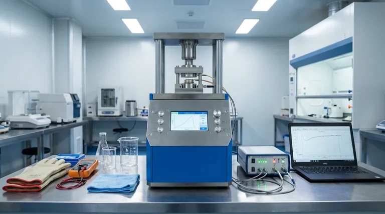 Por que é necessária uma bancada de teste especializada com monitoramento de pressão para os testes de ciclagem de baterias de estado sólido? Garanta dados e desempenho confiáveis