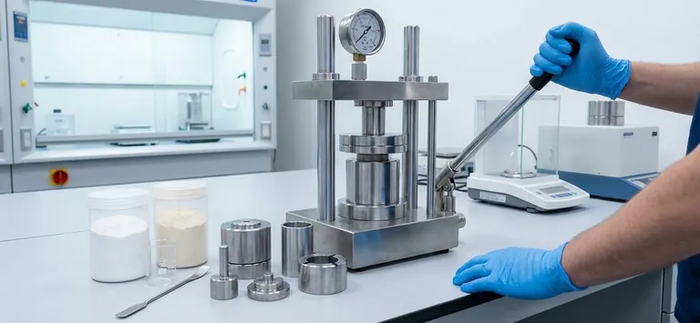 Qual é o papel crítico da prensagem a frio? A chave para eletrólitos de estado sólido LAGP-PEO de alto desempenho