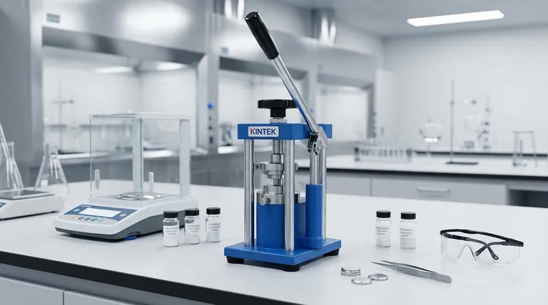 Qual é o papel crítico de uma prensa de laboratório no processo de formação de eletrólitos compósitos de estado sólido? Garanta a fabricação de baterias de alto desempenho