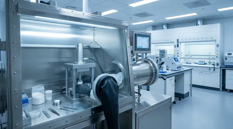 純粋なLiBH₄粉末を60 MPaで単軸プレスで圧縮する目的は何ですか?全固体電池の安定した基盤を構築する