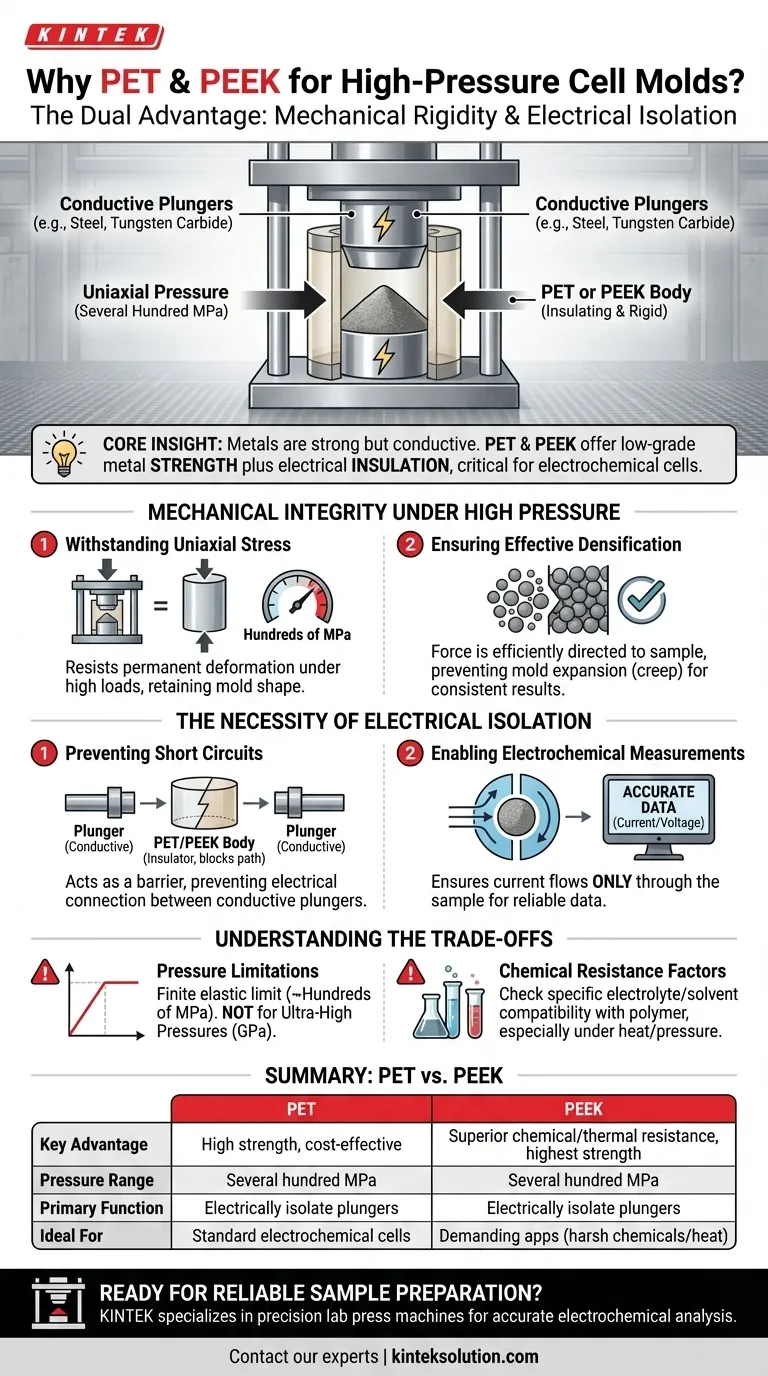 PETまたはPEEK素材がセルモールドの円筒体に使用されるのはなぜですか？比類なき絶縁性と強度を実現 ビジュアルガイド