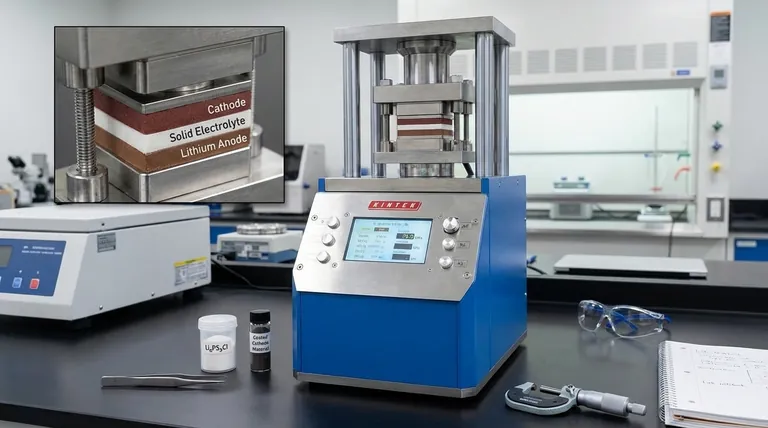 Perché l'applicazione di una pressione specifica con una pressa è necessaria durante l'assemblaggio finale di una batteria completamente allo stato solido? Ottenere un assemblaggio di batterie ad alte prestazioni