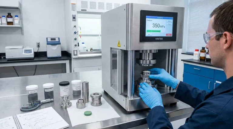 In che modo l'uso di una pressa idraulica da laboratorio influisce sulle prestazioni degli elettrodi durante l'assemblaggio di batterie completamente allo stato solido? Una chiave per prestazioni superiori della batteria