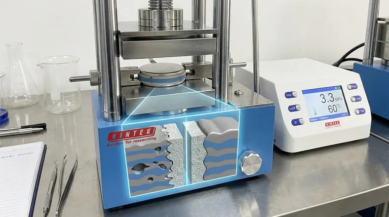 電気化学的試験のためにLi|LLZO|Li対称セルを組み立てる際に、なぜ3.3 MPaのような精密なスタック圧が必要なのですか?