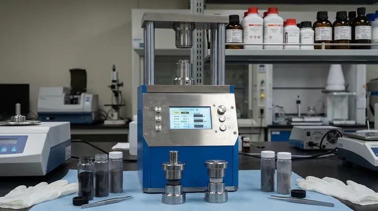 Qual è la funzione essenziale di una pressa a freddo da laboratorio nell'assemblaggio di batterie al litio-zolfo completamente allo stato solido? Ottenere una densificazione perfetta per un trasporto ionico superiore