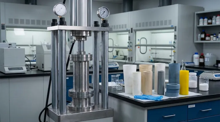 全固体電池の組み立て中に、複合カソードに700 MPaという高圧が印加されるのはどのような目的のためか? 固体界面の緻密化と接合のため