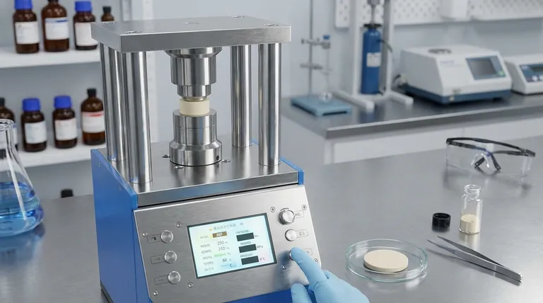 Qual è il ruolo fondamentale di una pressa da laboratorio nella preparazione degli strati di pellet per elettroliti di batterie allo stato solido e elettrodi compositi?