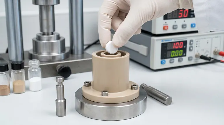 Qual è lo scopo dell'utilizzo di uno stampo in PEEK per la pressatura di pellet di elettroliti? Garantire una densificazione elettricamente isolata e priva di contaminazioni