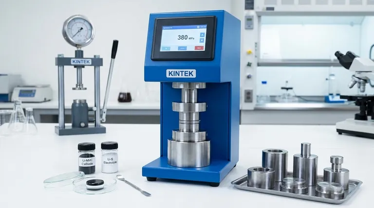 高密度全固体電池作製のための陰極/電解質二層構造の逐次プレス法とは?