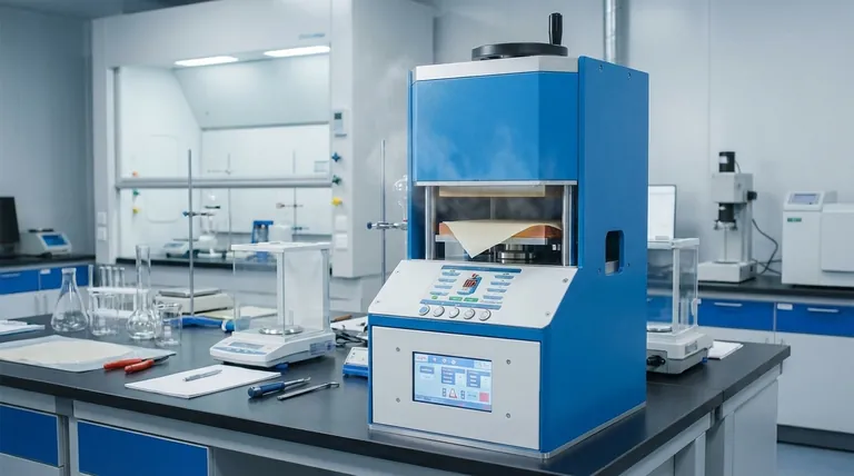 Qual è il ruolo decisivo di una pressa a caldo da laboratorio nella preparazione di membrane elettrolitiche composite PEO/Granato? Ottenere una densificazione superiore per batterie allo stato solido ad alte prestazioni