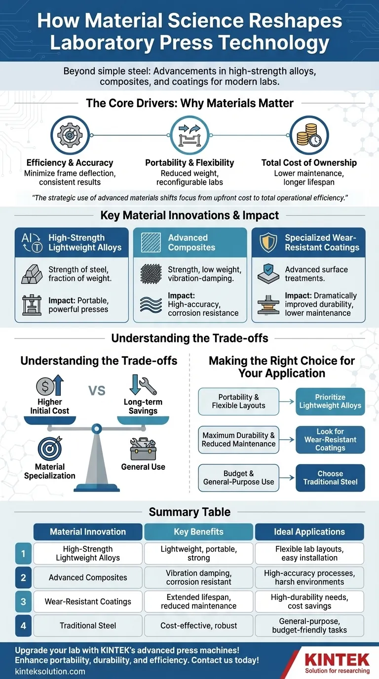 How are advancements in material science influencing laboratory press technology? Discover Lighter, Durable, and Efficient Solutions Visual Guide