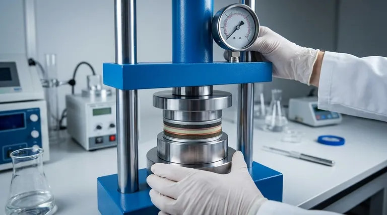 全固体電池の最終組立時に、制御されたスタック圧を印加する必要があるのはなぜですか?優れたイオン伝導を可能にする