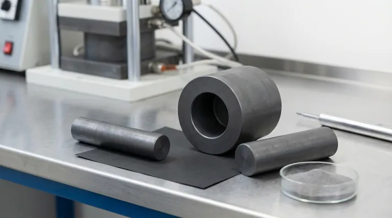 Quais são as funções essenciais e multifuncionais de uma matriz de grafite em um sistema de prensa a quente de Sinterização por Plasma de Faísca (SPS)?