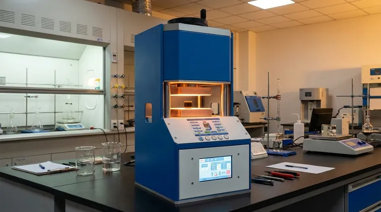 Qual è il ruolo chiave del processo di pressatura a caldo nella preparazione di elettroliti solidi vetrosi-ceramici solforati? Ottenere elettroliti ad alta densità per una conduttività ionica superiore