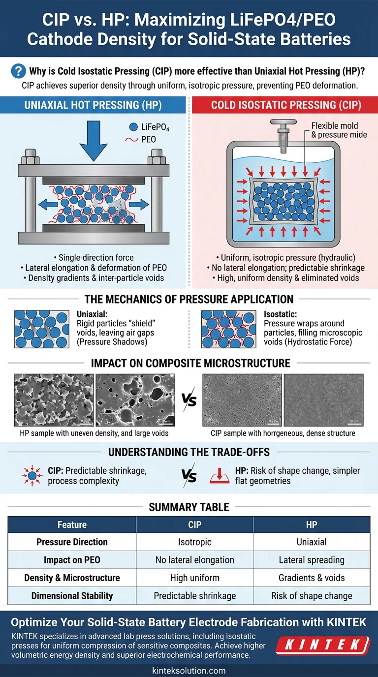 CIPはなぜLiFePO4/PEOカソードにおいてHPよりも効果的なのですか？優れた密度と均一性を実現 ビジュアルガイド
