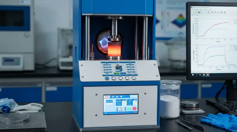 Qual è lo scopo dell'applicazione di un'elevata pressione meccanica, come 100 MPa, durante la sinterizzazione di polveri ceramiche in un sistema SPS? Raggiungere una sinterizzazione rapida e ad alta densità