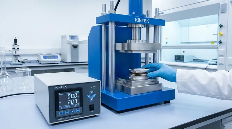 Qual è il ruolo di una pressa da laboratorio nel processo di incollaggio dell'anodo? Ottenere interfacce di batterie allo stato solido solide a bassa resistenza