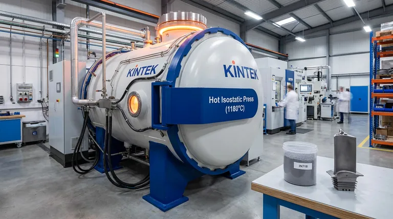 Qual è la funzione principale di una pressa isostatica a caldo (HIP) nella lavorazione della metallurgia delle polveri della lega IN718? Raggiungere una densità quasi totale per parti critiche