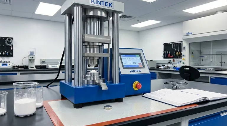 Qual è lo scopo principale di una pressa idraulica uniaxiale da laboratorio nel processo complessivo di fabbricazione di batterie a stato solido? Ottenere pellet densi e ad alte prestazioni