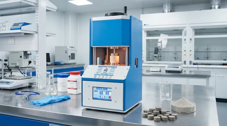 Qual è il ruolo chiave del processo di pressatura a caldo nella fabbricazione di elettroliti solidi di tipo perovskite o granato? Raggiungere una densità >95% per una conduttività ionica superiore