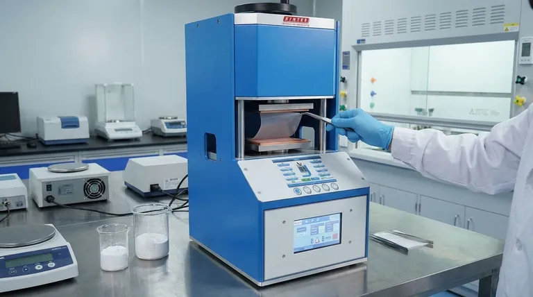 Qual è il ruolo chiave di una pressa a caldo da laboratorio? Uno strumento definitivo per la fabbricazione di film PEO-LiTFSI senza solventi