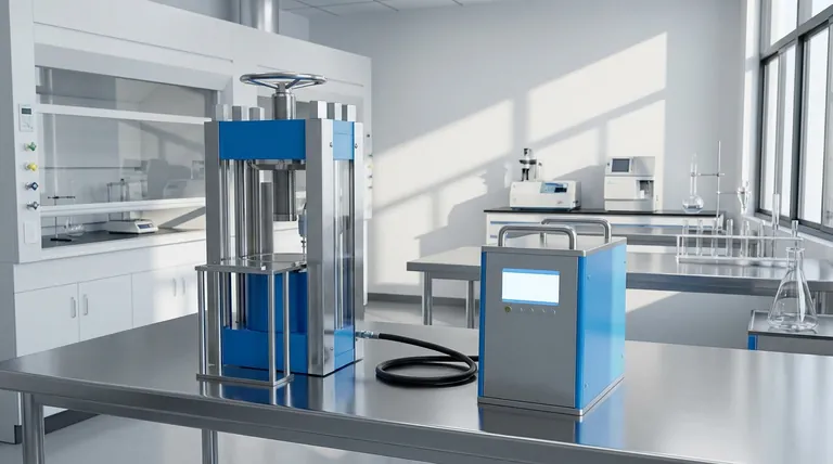 Qual è lo scopo dell'utilizzo di un telaio di carico e di un sensore di forza per test elettrochimici dipendenti dalla pressione su celle a batteria a stato solido? Garantire risultati accurati e ripetibili