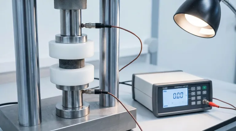 저항률 테스트에서 랩 프레스 다이의 측벽이 비전도성이어야 하는 이유는 무엇입니까? 정확한 전류 경로 격리를 보장하기 위해