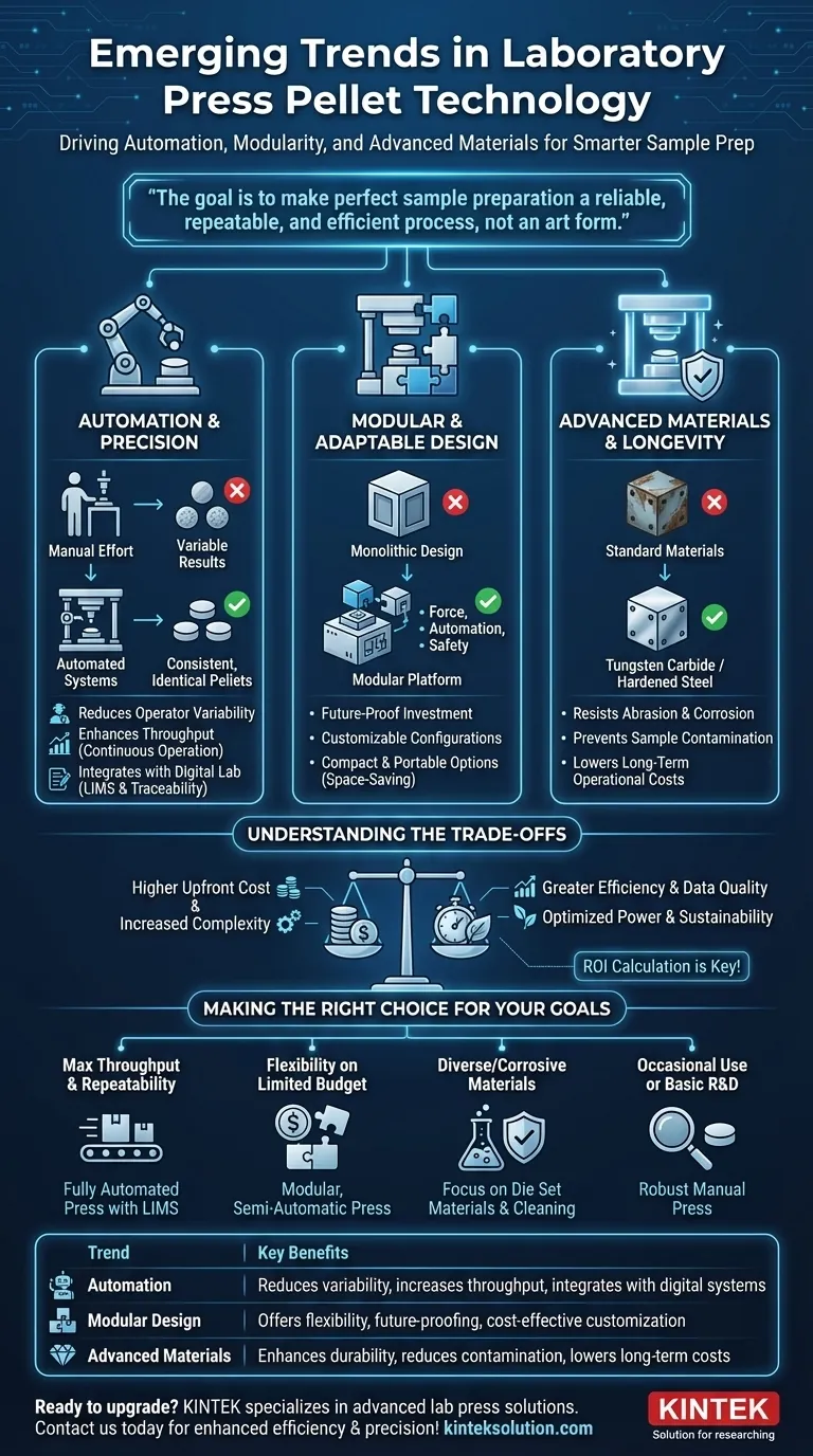¿Cuáles son las tendencias emergentes en la tecnología de prensas de laboratorio para pastillas? Aumente la eficiencia y la precisión en la preparación de muestras Guía Visual