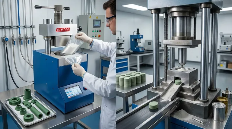 ¿Cuáles son las diferencias clave entre el prensado isostático en frío y el prensado con matriz? Elija el mejor método para su laboratorio