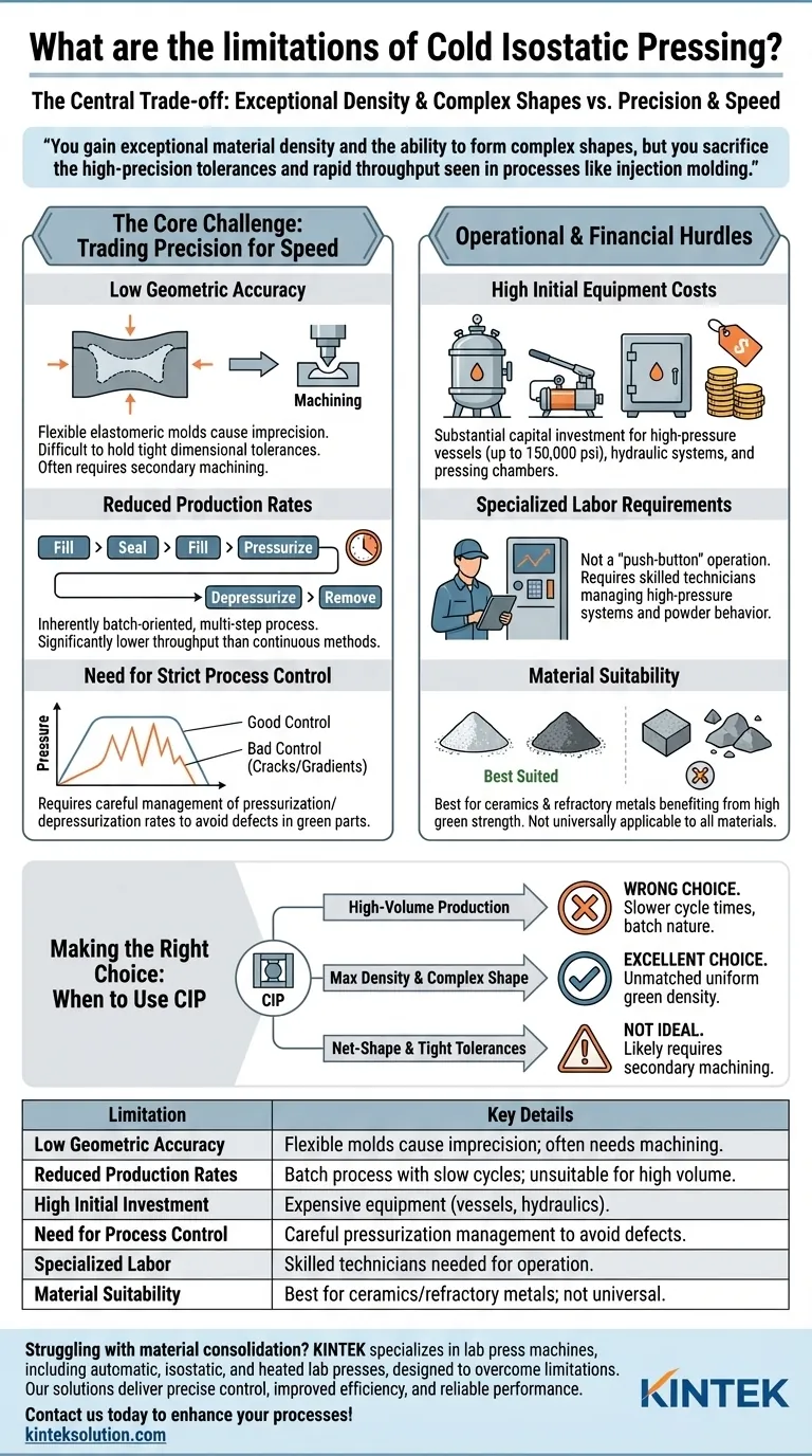 What are the limitations of Cold Isostatic Pressing? Balancing Density with Precision and Speed Visual Guide