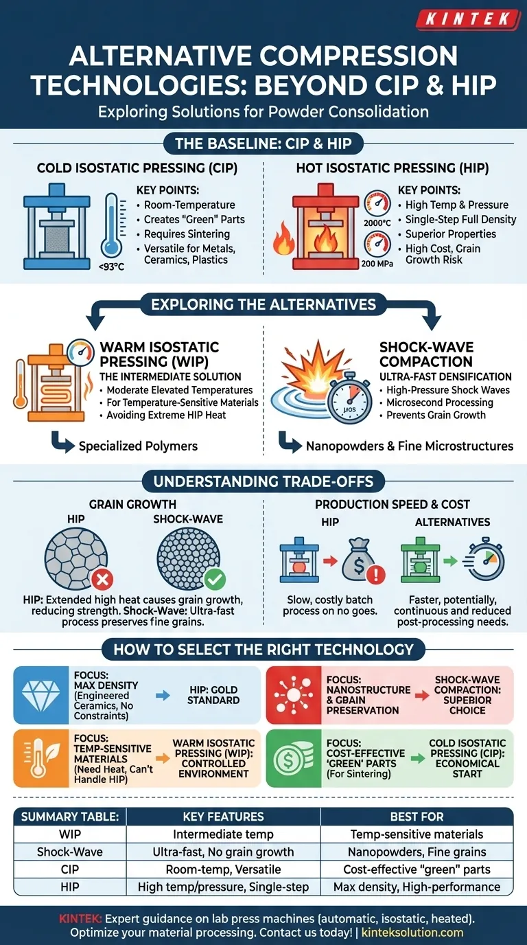What are alternative compression technologies to Cold Isostatic Pressing (CIP) and Hot Isostatic Pressing (HIP)? Explore Efficient Options for Your Lab Visual Guide