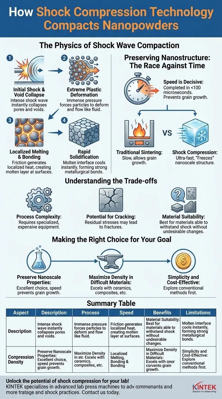Как технология ударного сжатия работает при уплотнении нанопорошков? Сохранение наноструктуры для превосходных материалов Визуальное руководство