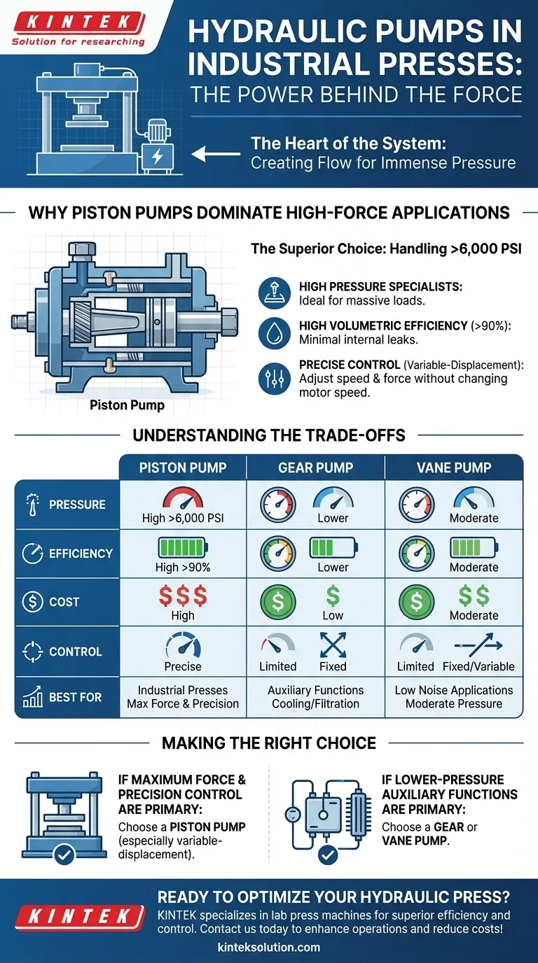 What types of hydraulic pumps are used in hydraulic presses? Discover the Best Pumps for High-Force Applications Visual Guide