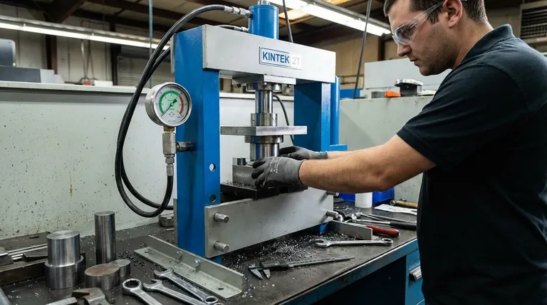 ما هي العمليات الرئيسية التي تقوم بها المكابس الهيدروليكية؟ أطلق العنان للدقة في تشكيل المعادن والقوالب