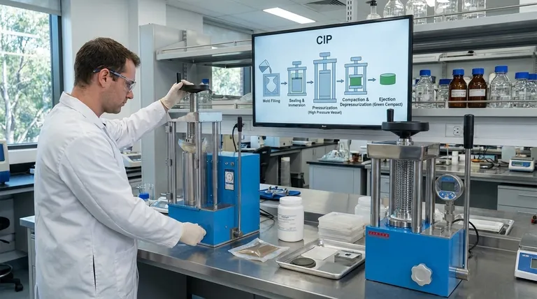 냉간 등방압 축조(CIP)는 어떻게 작동하나요? 우수한 부품을 위한 균일한 분말 압축 달성
