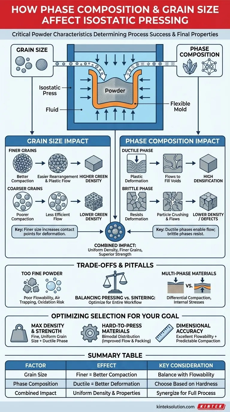 相组成和晶粒尺寸如何影响等静压过程？优化粉末以实现卓越的致密化 图解指南