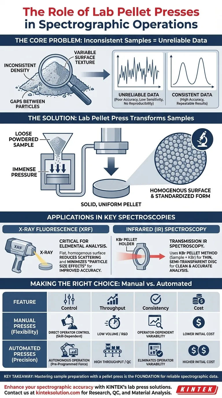 实验室压片机在光谱操作中起什么作用？确保准确的样品制备以获得可靠的结果 图解指南