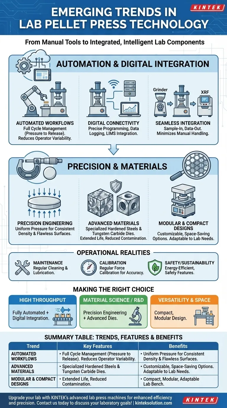 ¿Cuáles son las tendencias emergentes en la tecnología de prensas de pastillas de laboratorio? Aumente la eficiencia y la precisión en su laboratorio Guía Visual
