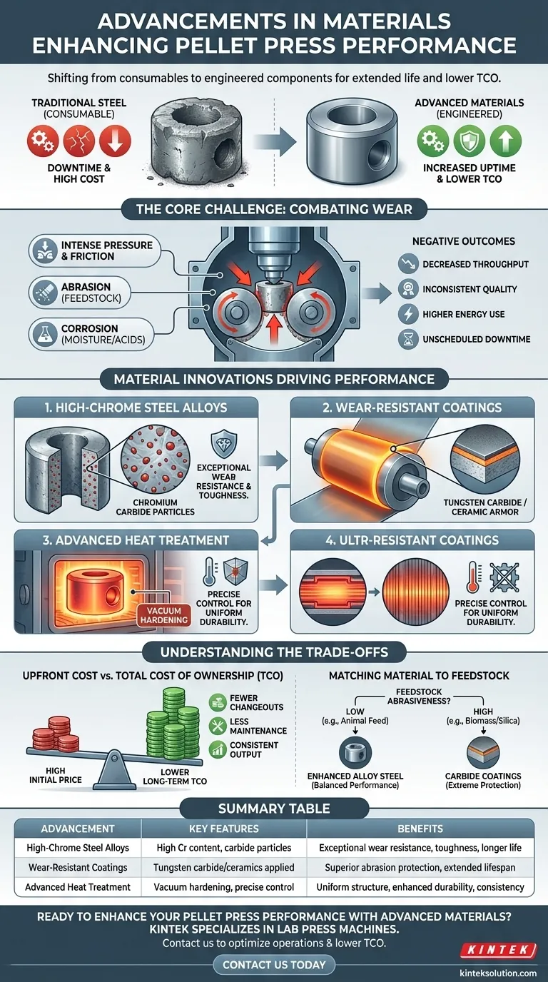 What advancements in materials are enhancing pellet press performance? Boost Durability and Cut Costs with New Alloys and Coatings Visual Guide