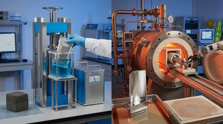 冷等静压(CIP)和热等静压(HIP)之间有什么区别?为您的实验室选择正确的工艺