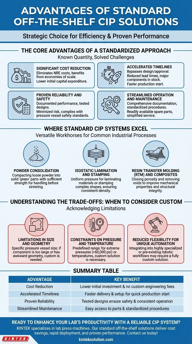 What are the advantages of standard off-the-shelf CIP solutions? Boost Efficiency with Proven Performance Visual Guide