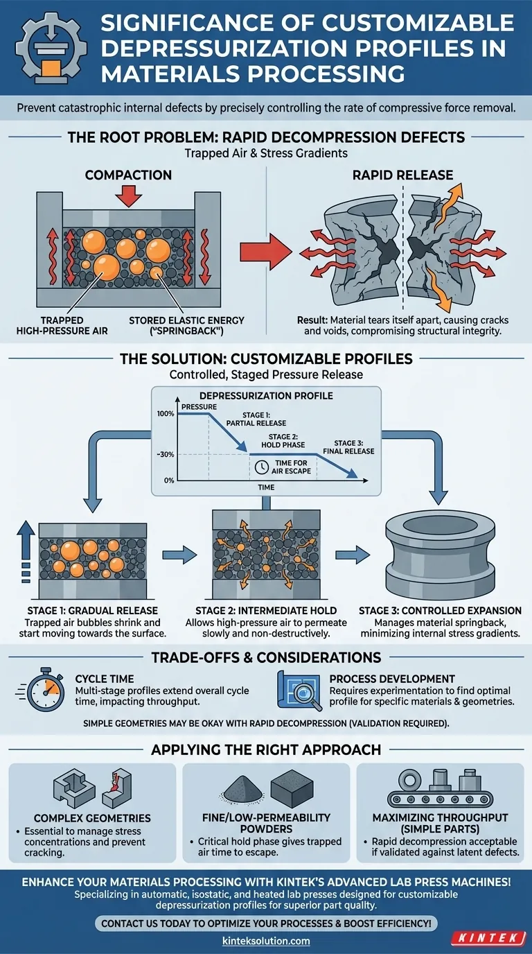 可定制的减压曲线有何重要性？防止裂纹并确保零件完整性 图解指南
