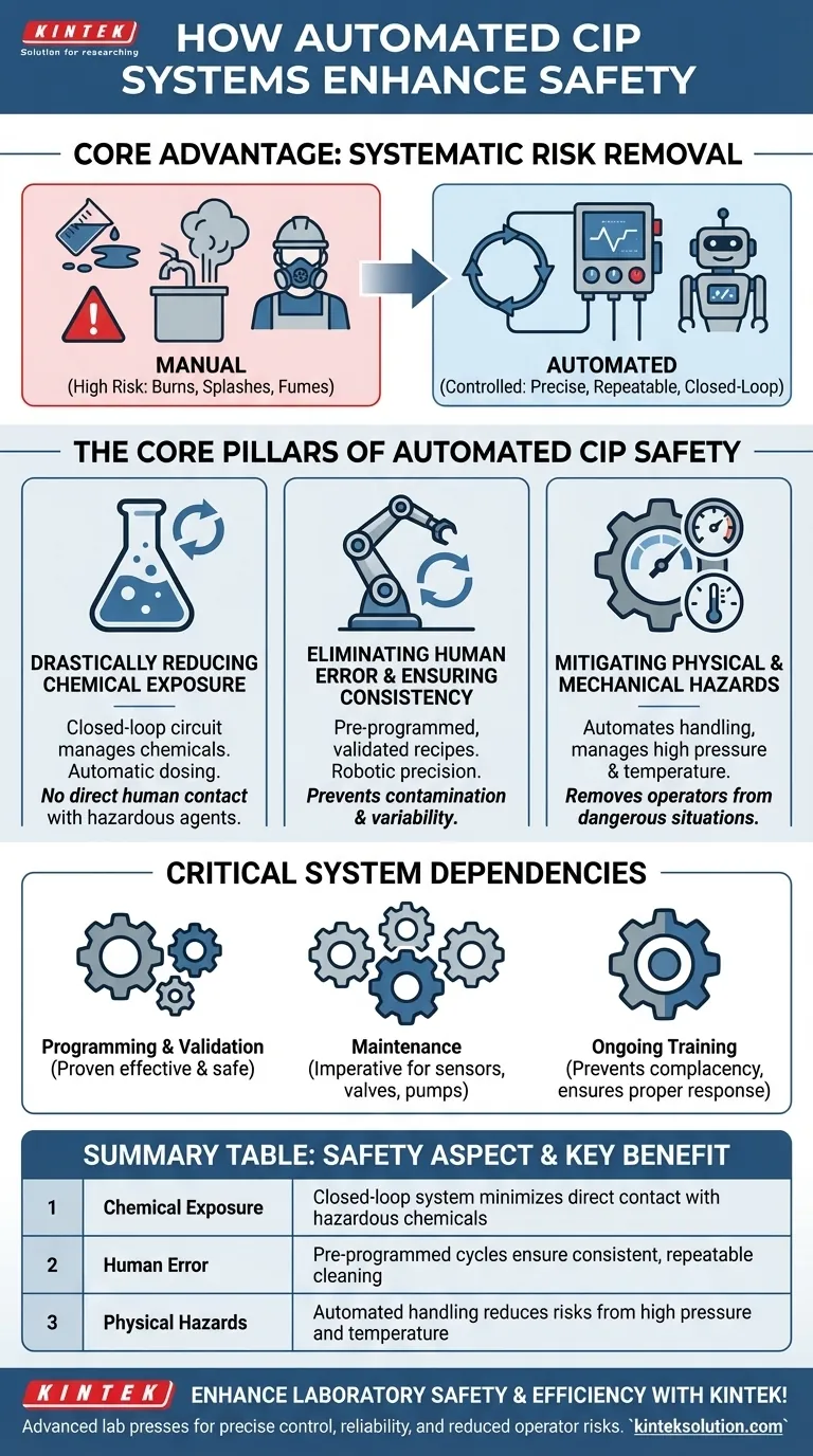 كيف تعزز أنظمة التنظيف في المكان (CIP) الآلية السلامة؟ تقليل المخاطر وتعزيز حماية المشغل دليل مرئي